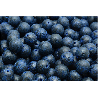 Round Beads 8mm Etched Dark Blue 23980/ETCH/54309