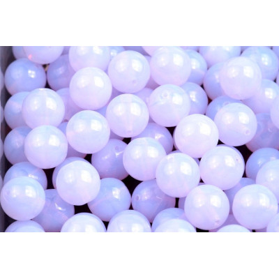 Light Aqua Opal Czech Glass Round Beads 8mm 1406 | Rutkovsky