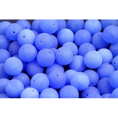 Matte Cornflower Blue Round Beads 8mm 1410 | Czech Glass Beads