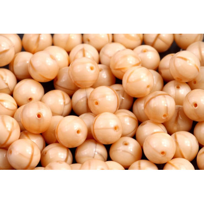 Round Beads 8mm Beige 13020 | Czech Glass Beads | Rutkovsky