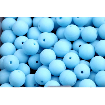 Light Blue Round Beads 8mm Matte Finish 1422 | Rutkovsky
