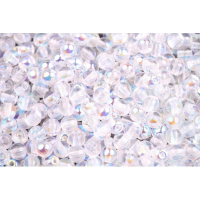 Crystal AB Round Beads 10mm 00030/28701 | Rutkovsky Czech Glass