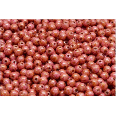 Round Beads 10mm Opaque Violet Spotted 02010/65327 | Rutkovsky