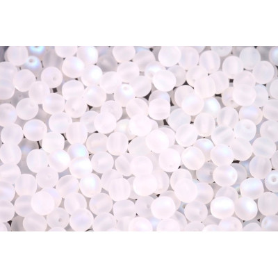 Crystal AB Matte Round Beads 5mm 00030/28701/84110 | Rutkovsky