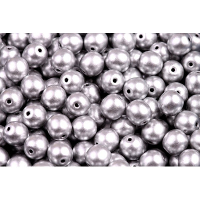 Silver Round Beads 5mm Rutkovsky 00030/01700 | Czech Glass