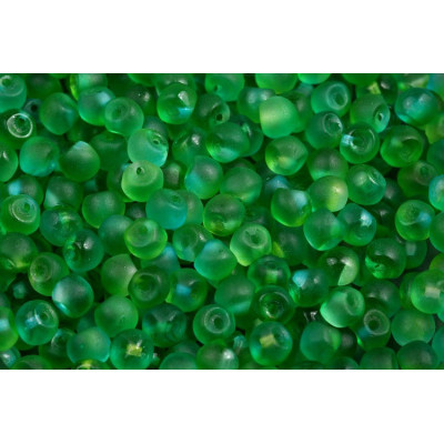 Green Mushroom Button Beads 4x3mm 00030/84100/48010 | Rutkovsky