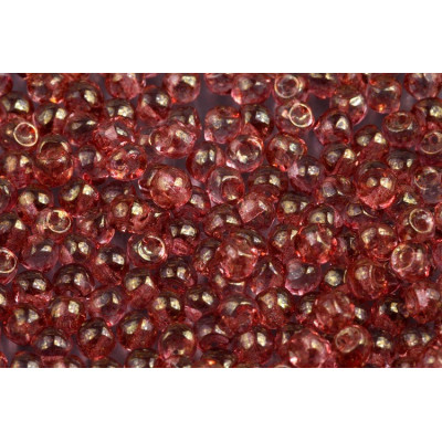 Mushroom Button Beads 4x3mm Crystal Red Terracotta 15495 | Rutkovsky