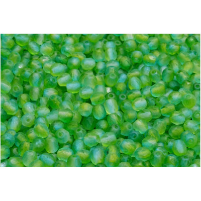 Fire Polished Beads 4mm Lime Green 00030/84100/48010 | Glass Beads