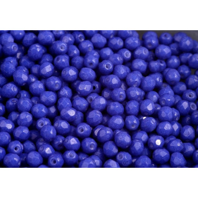 Fire Polished Beads 4mm Cobalt Blue 32035 | Czech Glass Beads