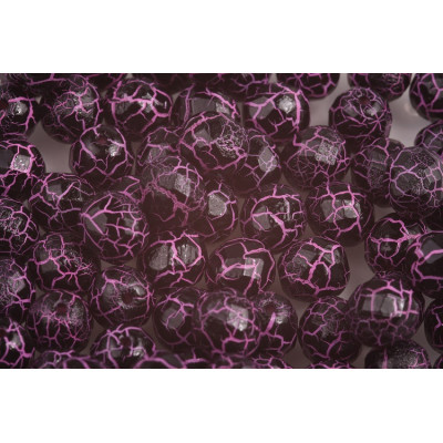 Fire Polished Beads 6mm Ionic Jet Pink 02010/24615 | Czech Glass