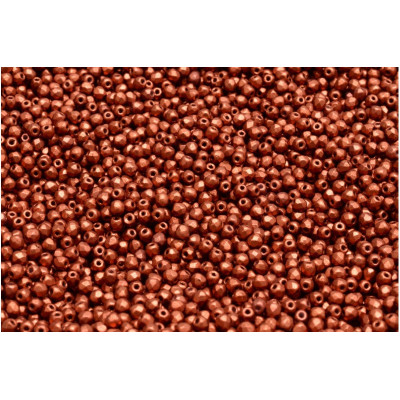 Fire Polished Beads 2mm Crystal Bronze Fire Red 00030-01750