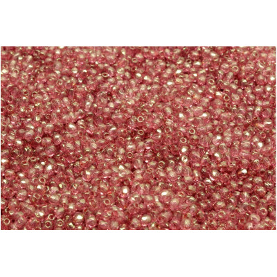 Fire Polished Beads 2mm Crystal Red Luster 14495 | Czech Glass