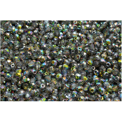 Fire Polished Beads 2mm Magic Violet Green 00030-28137 | Glass Beads