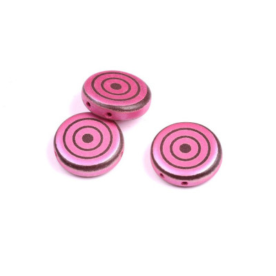 Coins Bead  N. 13 Pink