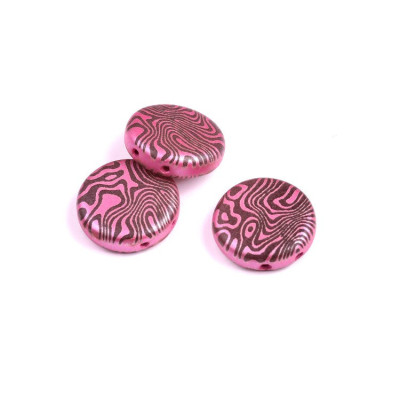 Coins Bead  N. 16 Pink