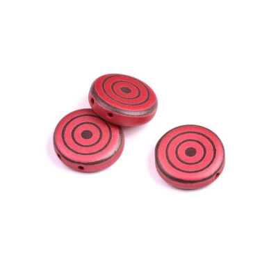 Coins Bead N. 17 Rosso