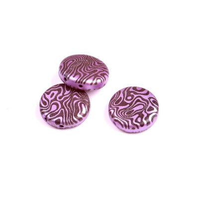 Coins Bead  N. 24 Pink