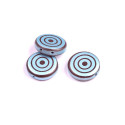 2 Hole Coin Beads N. 25 Light blue