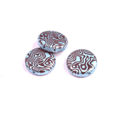 Coins Bead N. 28 Azul claro