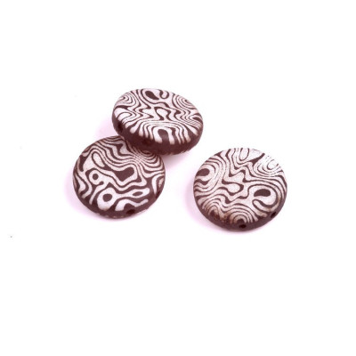 2 Hole Coin Beads N. 32 White