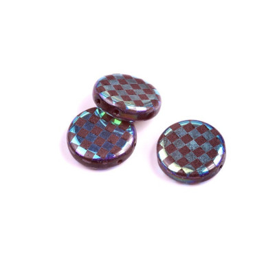 2 Hole Coin Beads N. 42 Light blue