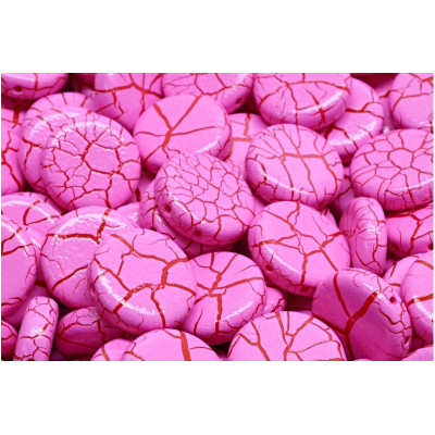 2 Hole Coin Beads N. 60 IONIC PINK/RED