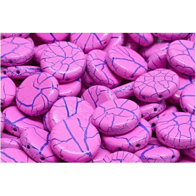 2 Hole Coin Beads N. 61 IONIC PINK/BLUE