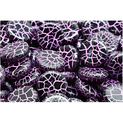 2 Hole Coin Beads N. 64 IONIC JET/PINK