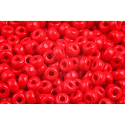 Matubo Round 2/0 Beads Opaque Coral Red 93200 | Czech Glass