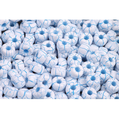 Matubo Round 2/0 Beads Ionic White Blue 02010-24604 | Czech Glass