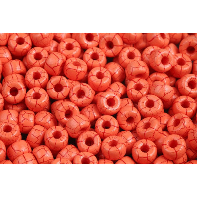 Matubo Round 2/0 Orange Dark Red 02010-24608 | Czech Glass Beads