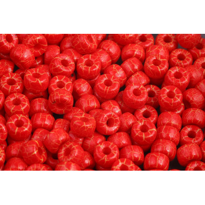 Matubo Round 2/0 Czech Glass Beads Ionic Red/Yellow 02010-24609