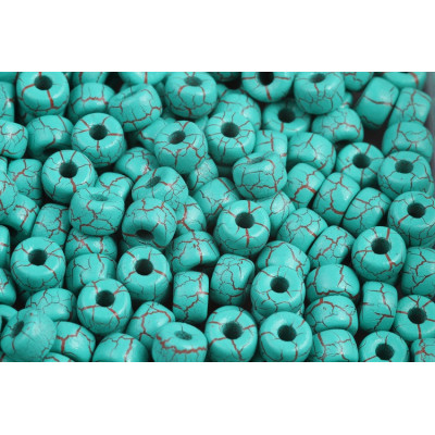Matubo Round 2/0 Beads Turquoise Green/Brown 24614 | 25pcs