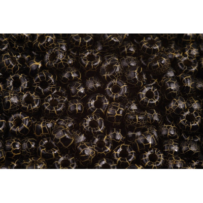 Matubo Round 2/0 Czech Glass Beads Ionic Jet/Yellow 24617