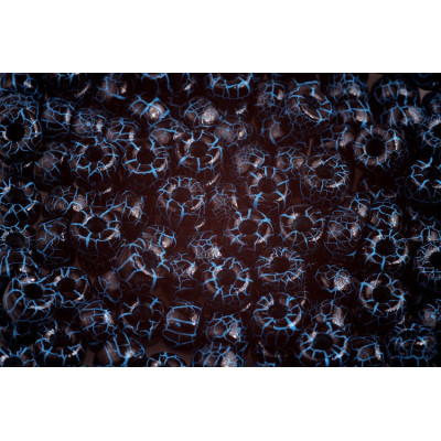 Matubo Round 2/0 Czech Glass Beads Ionic Jet Blue 02010-24618