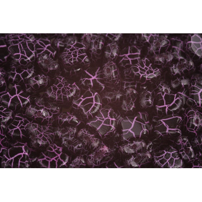 Matubo Ginko 7.5mm Beads Ionic Jet Pink - Two-Hole Czech Glass