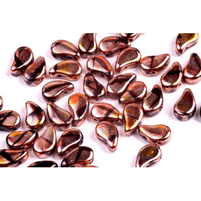 Paisley Duo 8x5 mm N. 95 JET FULL CAPRI GOLD BATIK