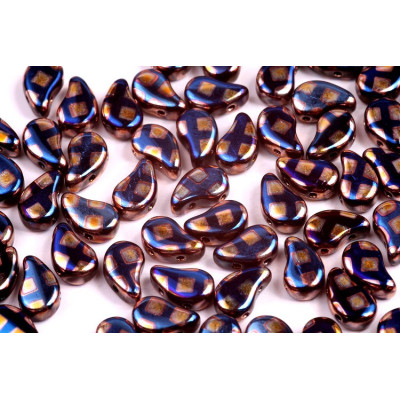 Paisley Duo 8x5 mm N. 108 JET BLUE SUN CUBE