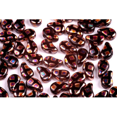 Paisley Duo 8x5 mm N. 112 JET FULL SLIPERIT CUBE