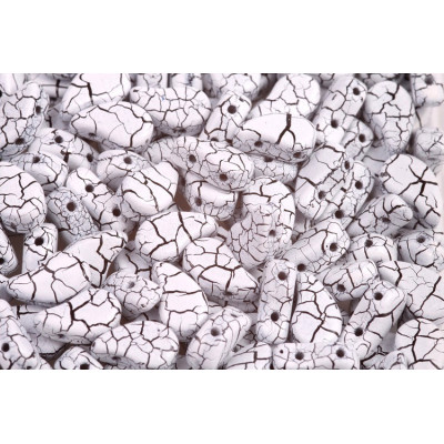 Paisley Duo 8x5 mm N. 121 IONIC WHITE/JET