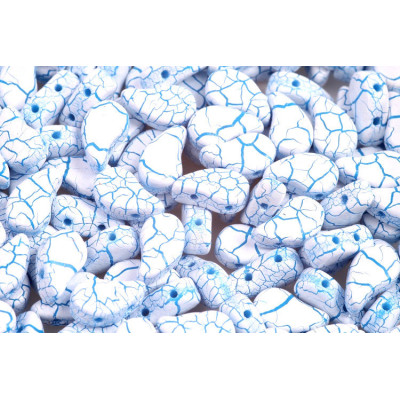 Paisley Duo 8x5 mm N. 124 IONIC WHITE/BLUE