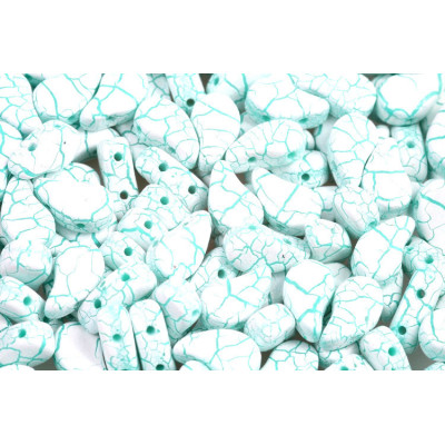 Paisley Duo 8x5 mm N. 125 IONIC WHITE/GREEN