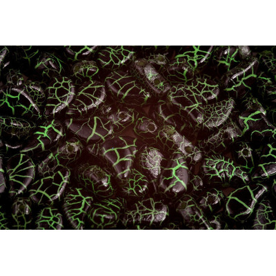 Paisley Duo 8x5 mm N. 140 IONIC JET/GREEN