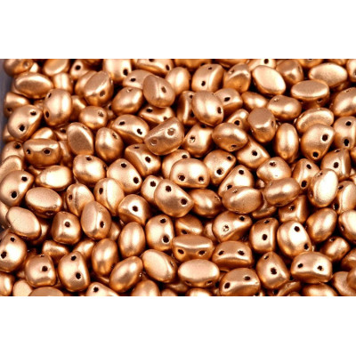 Preciosa Candy™ Oval N. 6 WHITE ALABASTER GOLD BRONZ