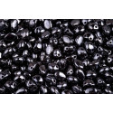 Preciosa Candy™ Oval N. 19 Black Opaque, White Luster