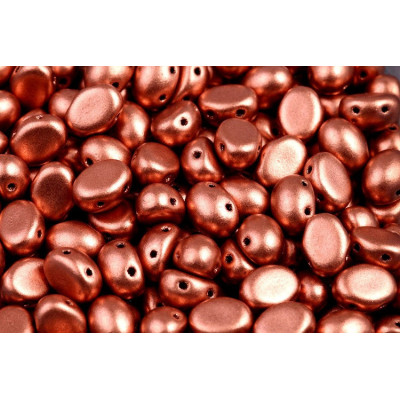 Preciosa Candy™ Oval N. 37 WHITE ALABASTER COPPER BRONZ