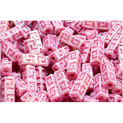 Celtic Block N. 7 Alabaster Opal Ab Fuchsia Decor