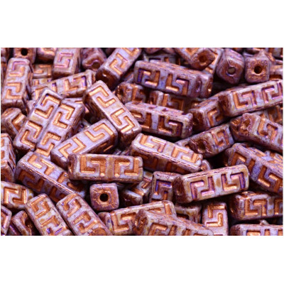 Celtic Block N. 11 White Alabaster Spiced Lavender Rose Gold Decor