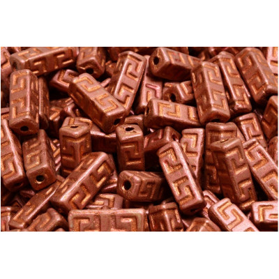 Celtic Block N. 15 OPAQUE SALMON SPOTTED MAT/Rose Gold Decor