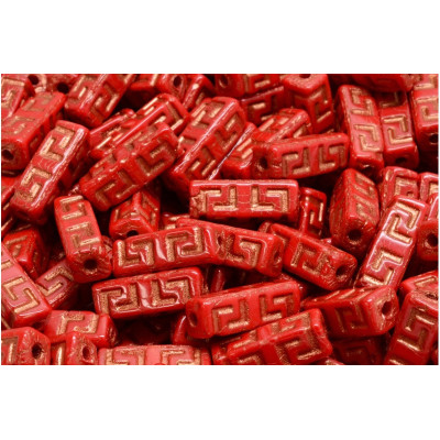 Celtic Block N. 50 OPAQUE CORAL RED/COPPER